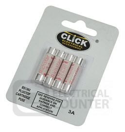 3A Plugtop Fuses (4 Pack, 0.10 each)