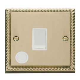 Click GCBR022WH Deco Georgian Style 20A 2 Flex Outlet Pole Switch - White Insert image