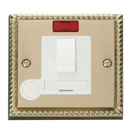 Click GCBR052WH Deco Georgian Style 13A Flex Outlet Neon Switched Fused Spur Unit - White Insert image