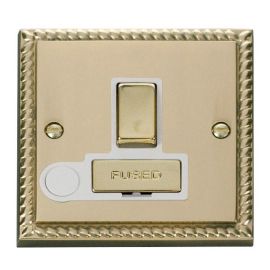 Click GCBR551WH Deco Georgian Style Ingot 13A Flex Outlet Switched Fused Spur Unit - White Insert image