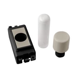 Click GM050BKPN GridPro Pearl Nickel 1 Module Dimmer Mounting Kit - Black Insert image