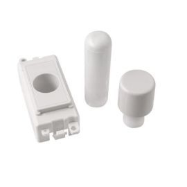 Click GM050PW GridPro White 1 Module Dimmer Mounting Kit - White Insert