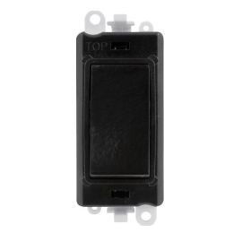 Click GM2001BK GridPro Black 20AX 1 Way Switch Module - Black Insert