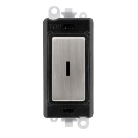 Click GM2003BKSS GridPro Stainless Steel 20AX 2 Way Keyswitch Module - Black Insert image
