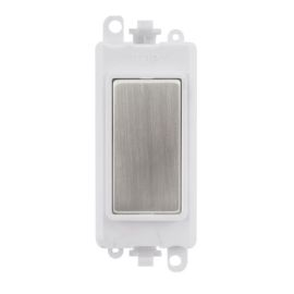 Click GM2008PWSS GridPro Stainless Steel Blank Module - White Insert