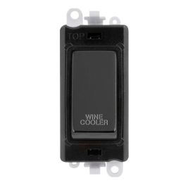 Click GM2018BKBN-WC GridPro Black Nickel 20AX 2 Pole WINE COOLER Switch Module - Black Insert