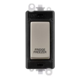 Click GM2018BKPN-FF GridPro Pearl Nickel 20AX 2 Pole FRIDGE FREEZER Switch Module - Black Insert