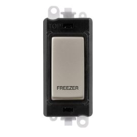 Click GM2018BKPN-FZ GridPro Pearl Nickel 20AX 2 Pole FREEZER Switch Module - Black Insert