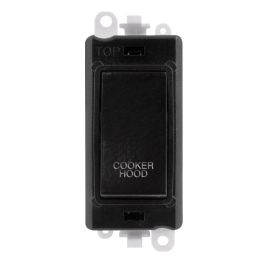 Click GM2018BK-CH GridPro Black 20AX 2 Pole COOKER HOOD Switch Module - Black Insert