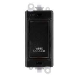 Click GM2018BK-WC GridPro Black 20AX 2 Pole WINE COOLER Switch Module - Black Insert