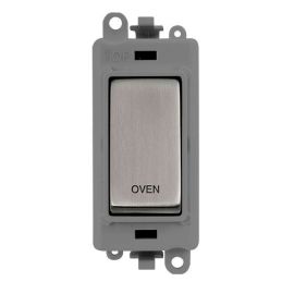 Click GM2018GYSS-OV GridPro Stainless Steel 20AX 2 Pole OVEN Switch Module - Grey Insert image