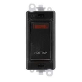 Click GM2018NBK-HT GridPro Black 20AX 2 Pole Neon HOT TAP Switch Module - Black Insert