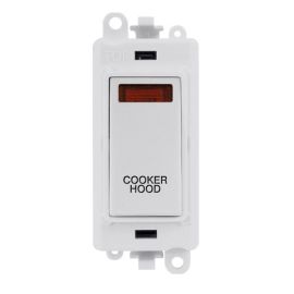 Click GM2018NPW-CH GridPro White 20AX 2 Pole Neon COOKER HOOD Switch Module - White Insert image