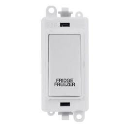 Click GM2018PW-FF GridPro White 20AX 2 Pole FRIDGE FREEZER Switch Module - White Insert image