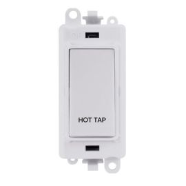 Click GM2018PW-HT GridPro White 20AX 2 Pole HOT TAP Switch Module - White Insert