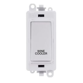 Click GM2018PW-WC GridPro White 20AX 2 Pole WINE COOLER Switch Module - White Insert image