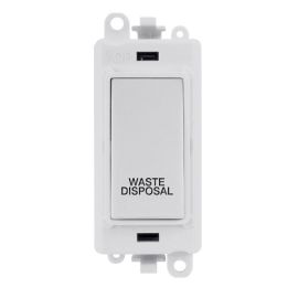 Click GM2018PW-WD GridPro White 20AX 2 Pole WASTE DISPOSAL Switch Module - White Insert