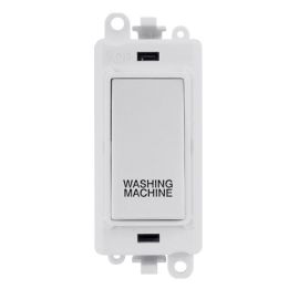 Click GM2018PW-WM GridPro White 20AX 2 Pole WASHING MACHINE Switch Module - White Insert image