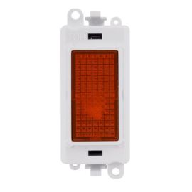 Click GM2081PW Amber 240V LED Indicator Module - White Insert image