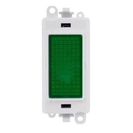 Click GM2082PW Green 240V LED Indicator Module - White Insert image