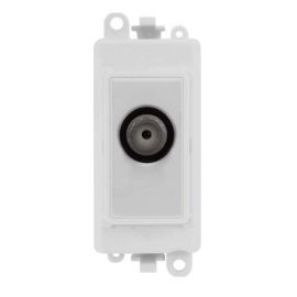 Click GM2405PW GridPro Non-Isolated F-Type Satellite Outlet Module - White Insert
