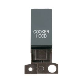 Click MD018BK-CH MiniGrid Black Ingot 13A 10AX 2 Pole COOKER HOOD Switch Module image