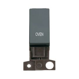 Click MD018BK-OV MiniGrid Black Ingot 13A 10AX 2 Pole OVEN Switch Module