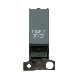Click MD018BK-TD MiniGrid Black Ingot 13A 10AX 2 Pole TUMBLE DRYER Switch Module image