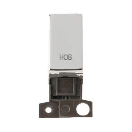 Click MD018CH-HB MiniGrid Polished Chrome Ingot 13A 10AX 2 Pole HOB Switch Module