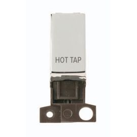 Click MD018CH-HT MiniGrid Polished Chrome Ingot 13A 10AX 2 Pole HOT TAP Switch Module
