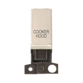 Click MD018PN-CH MiniGrid Pearl Nickel Ingot 13A 10AX 2 Pole COOKER HOOD Switch Module