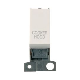 Click MD018PW-CH MiniGrid Polar White Ingot 13A 10AX 2 Pole COOKER HOOD Switch Module