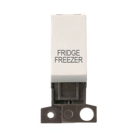 Click MD018PW-FF MiniGrid Polar White Ingot 13A 10AX 2 Pole FRIDGE FREEZER Switch Module image