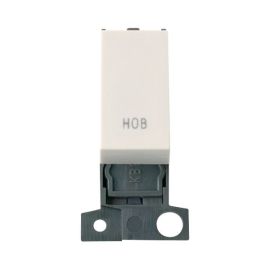 Click MD018PW-HB MiniGrid Polar White Ingot 13A 10AX 2 Pole HOB Switch Module image