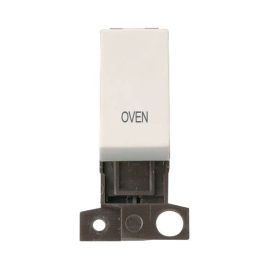 Click MD018PW-OV MiniGrid Polar White Ingot 13A 10AX 2 Pole OVEN Switch Module