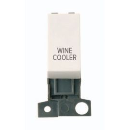 Click MD018PW-WC MiniGrid Polar White Ingot 13A 10AX 2 Pole WINE COOLER Switch Module