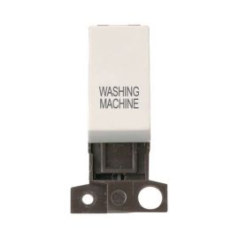 Click MD018PW-WM MiniGrid Polar White Ingot 13A 10AX 2 Pole WASHING MACHINE Switch Module