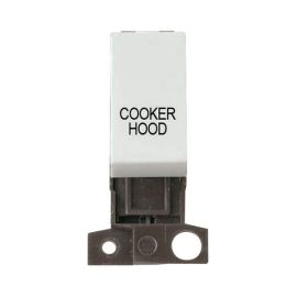 Click MD018WH-CH MiniGrid Click White Ingot 13A 10AX 2 Pole COOKER HOOD Switch Module