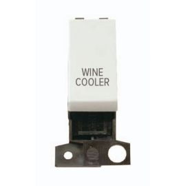 Click MD018WH-WC MiniGrid Click White Ingot 13A 10AX 2 Pole WINE COOLER Switch Module image