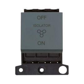 Click MD020BK MiniGrid Black 10A 3 Pole Fan Isolation Switch Module image