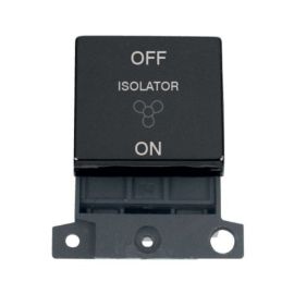 Click MD020MB MiniGrid Matt Black Ingot 10A 3 Pole Fan Isolation Switch Module image