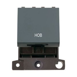 Click MD022BK-HB MiniGrid Black Ingot 20A Twin Width 2 Pole HOB Switch Module image