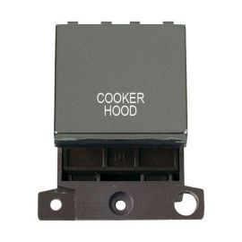 Click MD022BN-CH MiniGrid Black Nickel Ingot 20A Twin Width 2 Pole COOKER HOOD Switch Module image
