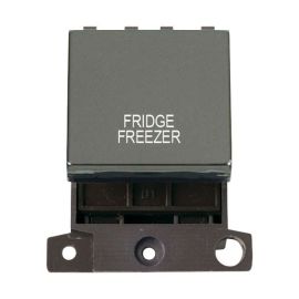 Click MD022BN-FF MiniGrid Black Nickel Ingot 20A Twin Width 2 Pole FRIDGE FREEZER Switch Module image