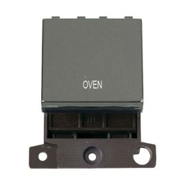 Click MD022BN-OV MiniGrid Black Nickel Ingot 20A Twin Width 2 Pole OVEN Switch Module image