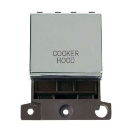 Click MD022CH-CH MiniGrid Polished Chrome Ingot 20A Twin Width 2 Pole COOKER HOOD Switch Module
