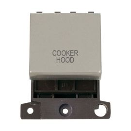 Click MD022PN-CH MiniGrid Pearl Nickel Ingot 20A Twin Width 2 Pole COOKER HOOD Switch Module image
