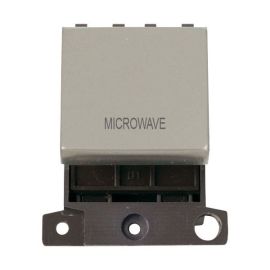 Click MD022PN-MW MiniGrid Pearl Nickel Ingot 20A Twin Width 2 Pole MICROWAVE Switch Module image