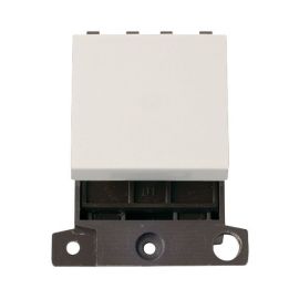 Click MD022PW MiniGrid Polar White Ingot 20A Twin Width 2 Pole Switch Module