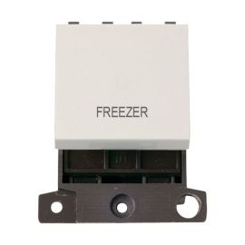 Click MD022PW-FZ MiniGrid Polar White Ingot 20A Twin Width 2 Pole FREEZER Switch Module